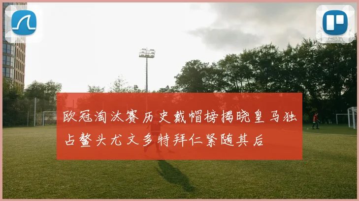 欧冠淘汰赛历史戴帽榜揭晓皇马独占鳌头尤文多特拜仁紧随其后